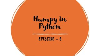 Learn Python Numpy In 10 min