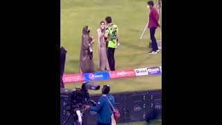 Shaheen Shah Afridi with Wife Ansha Afridi and Sister-in-Law Aqsa Afridi at PSL Final #shorts