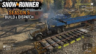 SnowRunner Season 5: Build \u0026 Dispatch missions Of Rails And Flash Floods