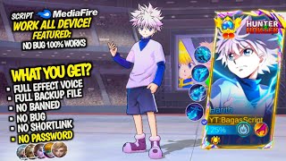 NEW Script Skin Harith Killua Hunter x Hunter No Password - Full Effect \u0026 Sound With Logo - Latest