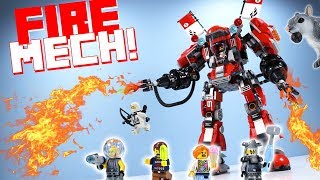 LEGO The Ninjago Movie Fire Mech Kai's Set Speed Build Review 70615