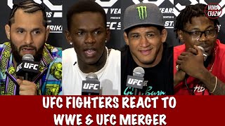 UFC 287 Fighters React to WWE & UFC Merger