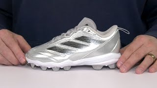 adidas Kids Adizero Instinct Silver Speed Molded Softball Shoes (Toddler/Little Kid/... SKU: 9980041