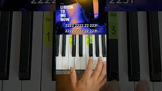 Listen To Me Now - FRAMED (PIANO TUTORIAL) EASY Piano Fácil Con Números