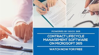 Contract Lifecycle Management Using Microsoft 365