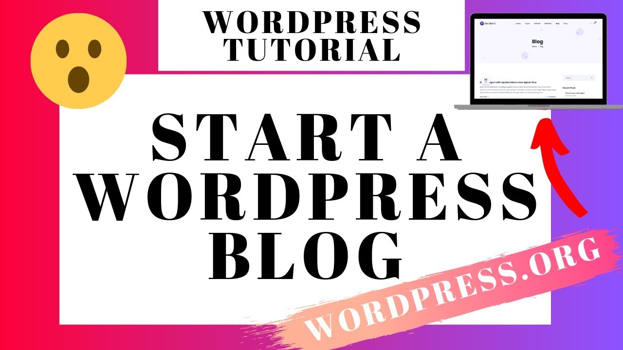 WordPress.org Blog Tutorial For Beginners 2024 | Step-by-Step - YouTube