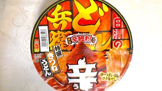 日清 辛どん兵衛 特盛きつねうどん 食べてみた  (カップ麺日記 No.2886)