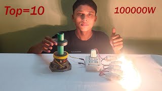 Free energy 220v electricity 100000w energy generator top 10 magnetic copper transformer ideas