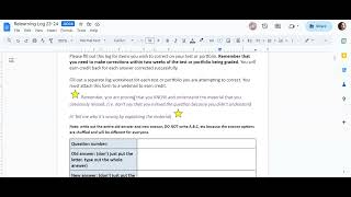 How to do test corrections!