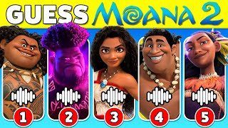 Guess The Moana 2 Movie We're Back Characters by Voice 🌊🏝️🌺 Moana 2 Trailer Songs Quiz