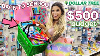 DOLLAR TREE BACK TO SCHOOL SUPPLIES SHOPPING SPREE 2022! *college edition*