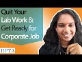 How to switch career from lab work to corporate job : Amrutha shares her journey