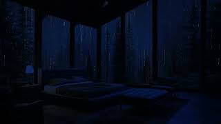 Beat Insomnia: Deep Sleep with Rain Sounds in a Dark Bedroom 🌧️😴