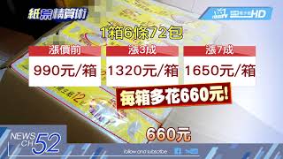 20180227中天新聞　四口家囤衛生紙　怕月增219元支出