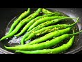 5 min में बनाये चटपटी भरवा मिर्ची फ्राई green mirchi fry stuffed chilli fried chili recipe