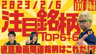 【株Tube#400】2023年2月6日～の注目銘柄TOP6+6(前編)【毎週日曜更新】