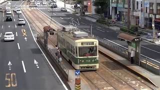 広島電鉄　700形713号車　本川町電停附近にて　20170912