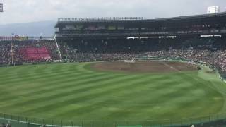 2017センバツ高校野球　再試合　福岡大大濠－滋賀学園　試合後のひととき