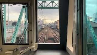 [前面展望]名古屋鉄道瀬戸線大曽根駅から矢田駅