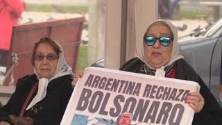 Movimientos sociales repudian visita de Bolsonaro en Argentina