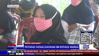 Petugas Gencar Sosialisasi 3M ke Warga Bekasi