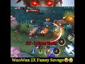 Wan Wan 2X Funny Savage Moment Mobile Legends | MLBB Best Moment WanWan | MLBB Funny Moment #Shorts