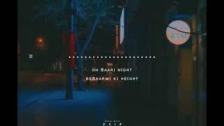 BESHARMI KI HEIGHT [slowed+reverb] Lyrics | Status World
