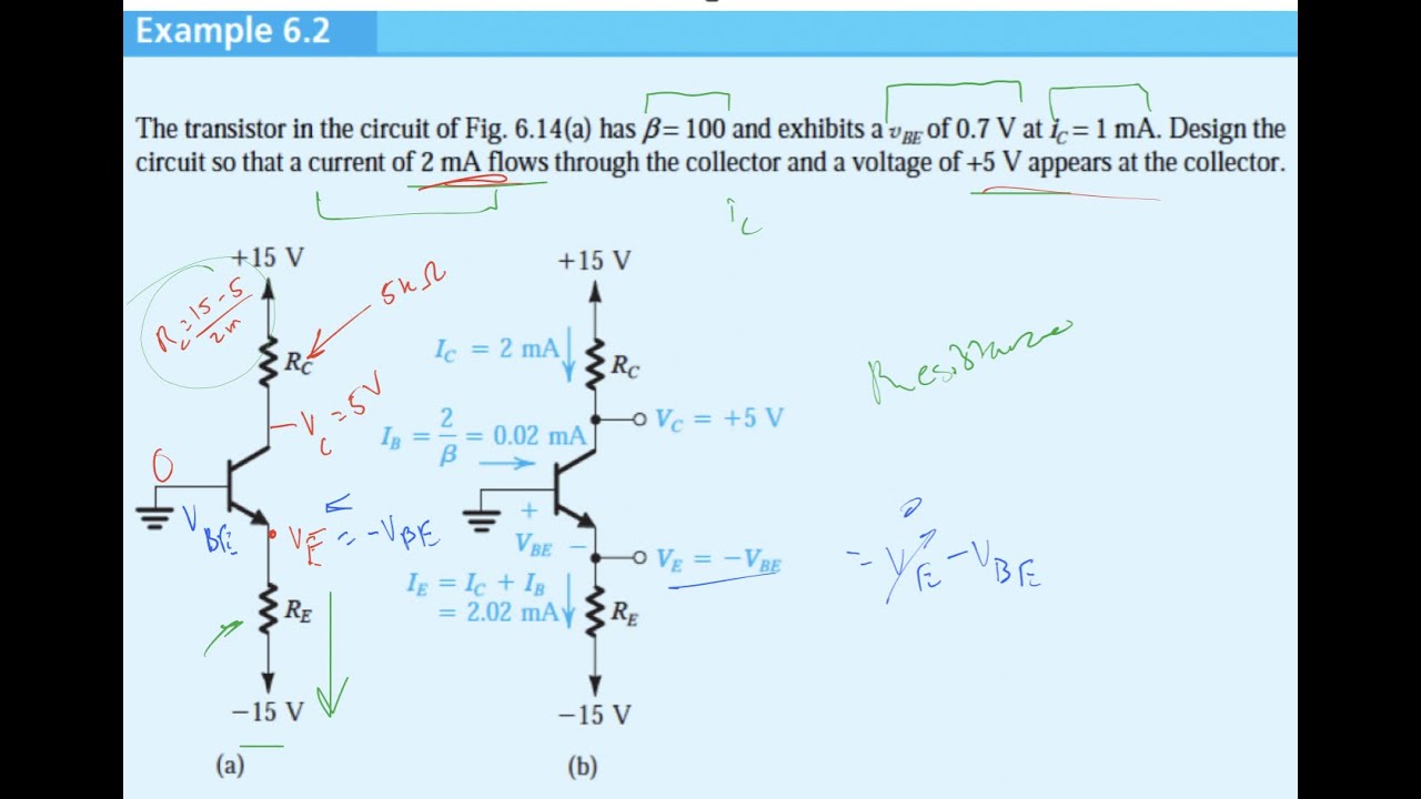 Electronics I (BJP): Example 6.2 The Transistor In The Circuit Of Fig ...