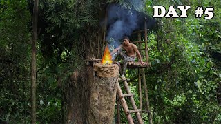 5 Days How I Can Survive (No Food, No Shelter, No Water, No Help) || Survival Challenge