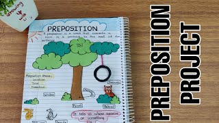 Preposition project l Preposition poster l Preposition in notebook l Grammar