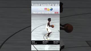 Fastest jumpshot in nba 2k22‼️✅🌏💪 #shorts