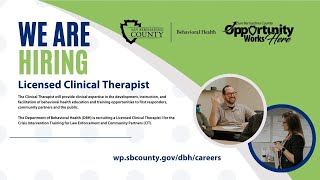 “Become a Change Advocate” - Crisis Intervention Training program as a Licensed Clinical Therapist.