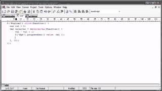 jQuery Tutorial 160 Progressbar