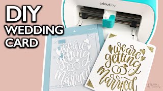 CRICUT JOY WEDDING CARD | DIY Wedding Invitations on a budget!
