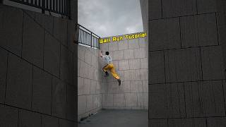 How to get up the high wall tutorial ! #parkourtutorial #wallrun