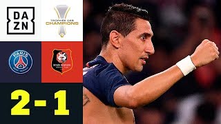 Angel Di Maria schießt PSG zum Supercup-Erfolg: PSG - Rennes 2:1 | Trophee des Champions | DAZN