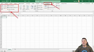 02 - Excel VBA Fundamentals - Activate Excel Developer Tab and VBE Window