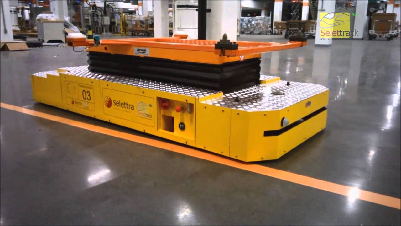 Automated Guided Vehicles - AGV Selettrack - YouTube