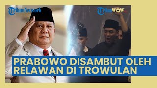 Prabowo Disambut Gemuruh oleh Relawan di Trowulan, Prabowo Bertekad Bakal Teruskan Jejak Jokowi