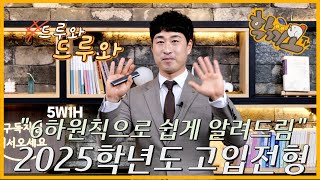 6하원칙으로 알아보는 2025학년도 고입전형 | 최의선 장학사