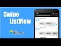 Android Swipe ListView Tutorial