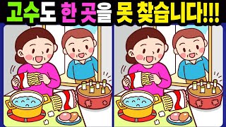 【다른그림찾기/치매예방】고수도 한 곳을 못 찾습니다!【틀린그림찾기/두뇌운동/숨은그림찾기/Find the Difference/치매예방퀴즈】1051