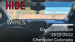 How to Hide Dashcam Wires in 2nd Gen Chevrolet Colorado | Garmin 67W Install