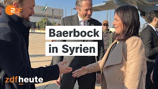 Deutsche Außenministerin trifft Syriens neue Machthaber | ZDF Mittagsmagazin