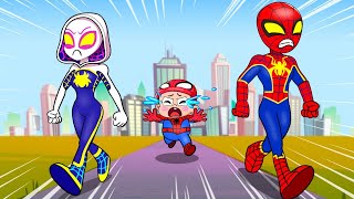 Poor Baby Spider-Man Life (Spider-Man Family) - Marvel's Spidey and his Amazing Friends Animation