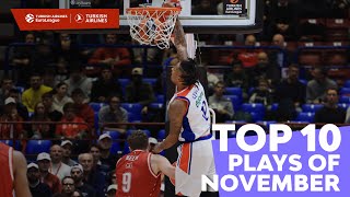 Top 10 Plays | November | 2022-23 Turkish Airlines EuroLeague