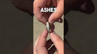 Making a ring with memorial ashes #ringmaking #sentimental