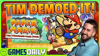 Tim Previews Paper Mario: The Thousand Year Door Remake - Kinda Funny Games Daily 04.25.24