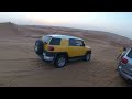 tuned toyota fj cruiser revving in dubai ドバイにて改造fjクルーザーのエキゾーストノート