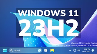 New Windows 11 Build 25905 – 23H2 Features in the Canary Channel
